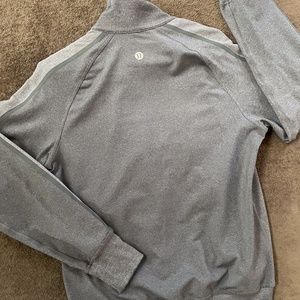 Gray Lululemon Track Jacket Jogging Running
